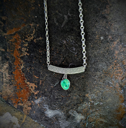 Nerine Drop Necklace (Emerald Valley Turquoise)